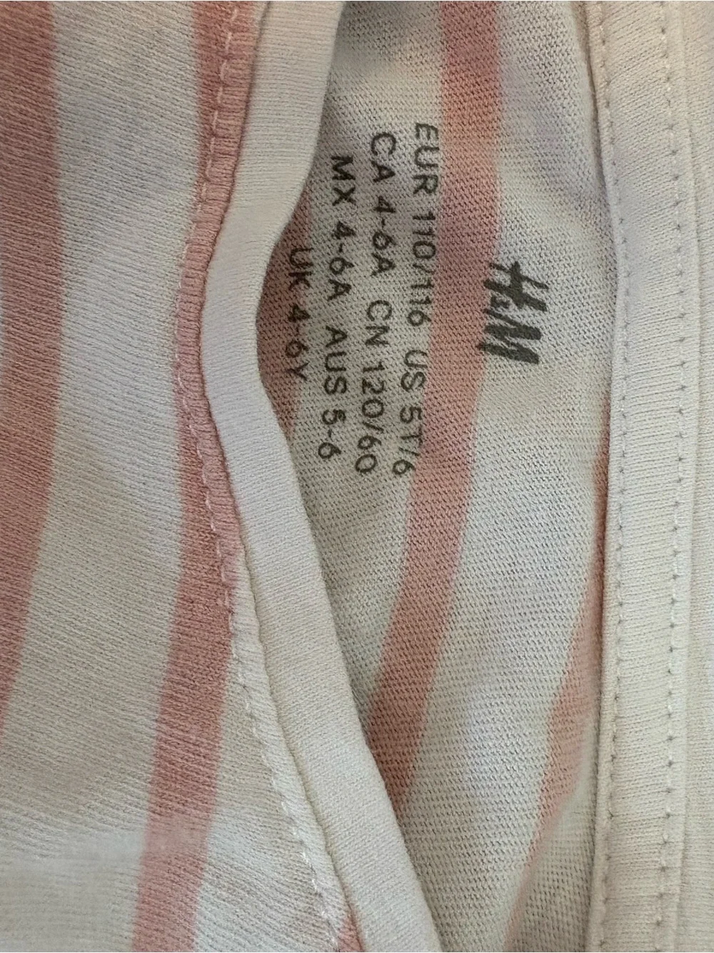 H&M Lavender Tank and Pink-Striped Ruffle Sleeve Top